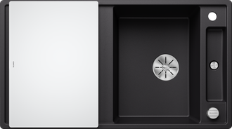 Silgranitinė plautuvė BLANCO AXIA III 5 S SILG PDUR Juoda Z.GL InFino M.AF