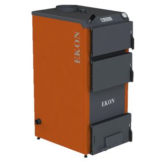 Kieto kuro katilas EKON, apatinio degimo, 16kW, su nerūdijančio pl. šilumokaičio apatine dalimi