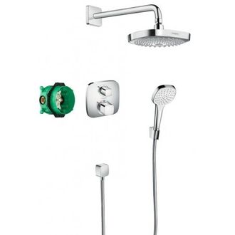 Potinkinis dušo komplektas Hansgrohe Croma Select E, chromas 27294000