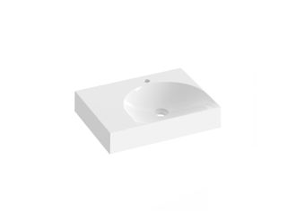 Praustuvas Ravak Lite 60/45 K, su skylė maišytuvui, be perpildymui XJXL1260000